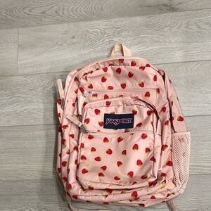 Jansport Pink Strawberry-Print Backpack